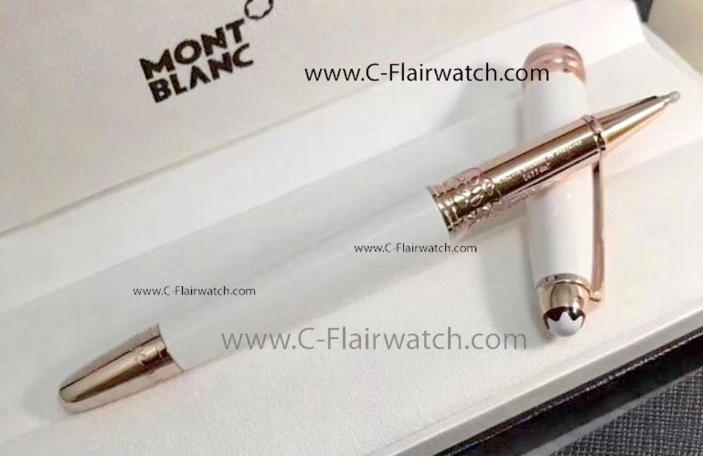 Best Fake Montblanc Meisterstuck Solitaire White Fineliner Pen
